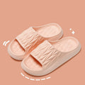 Leaf texture design EVA slippers in multiple colours showing non-slip patterned sole