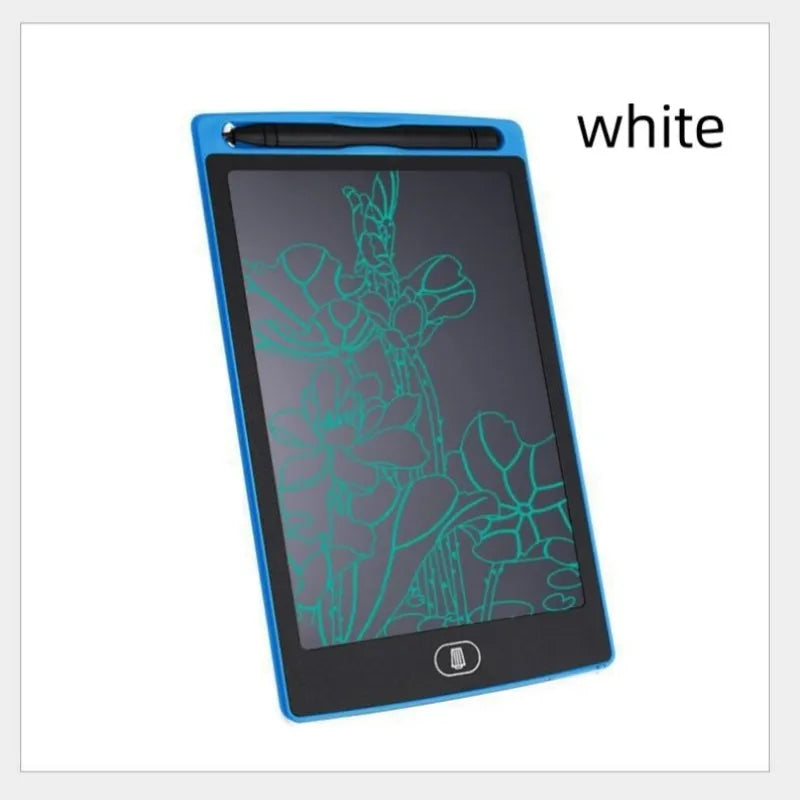 Electronic drawing board in cute style for kids 7-14, plastic body, available in four colours