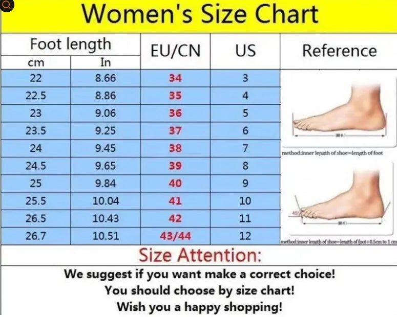 Plus size women's rhinestone lace-up casual shoes with thick rubber soles in black, blue, white, or red colours