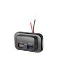 Black QC3.0 car charger with TYPE-C fast charging port for 36W automotive device charging