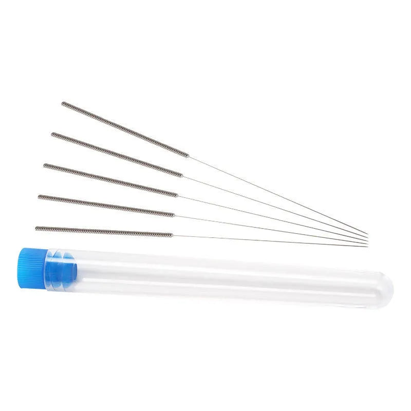 Mk8 E3D 3D printer nozzle cleaning needles in five sizes with ten pieces per box