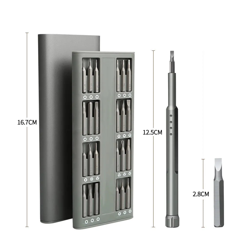 49 in 1 magnetic screwdriver repair tool set with nickel aluminium bronze construction for mobile phone disassembly