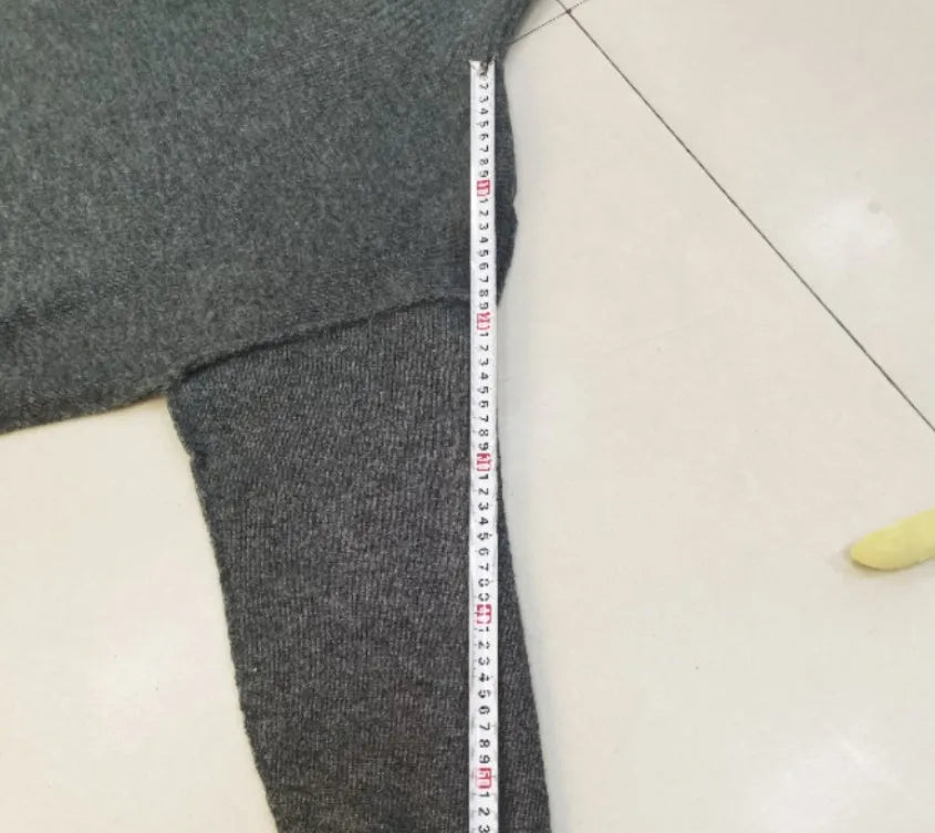Women's side-slit sweater and trousers suit in acrylic fabric, free size fit
