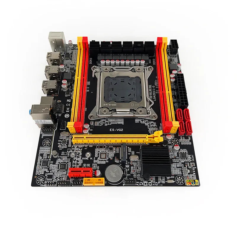 X79-VG2 desktop motherboard showing LGA 2011 CPU socket, DDR3 memory slots, and expansion slots