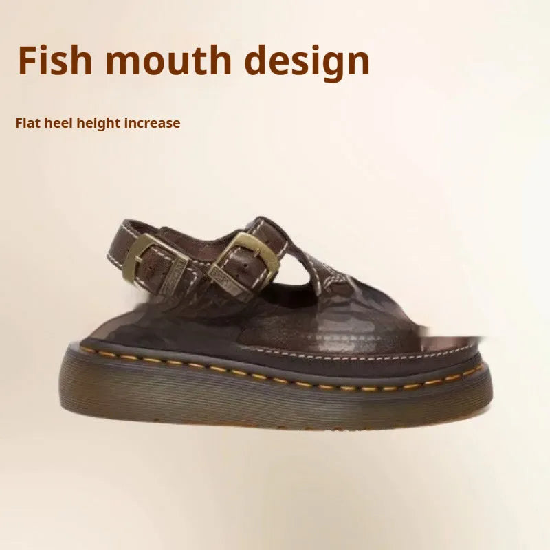 Men's black embroidered floral beach sandals with flat heel on PU upper