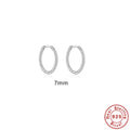 S925 sterling silver twisted string round earrings in gold and white gold finishes showing geometric design