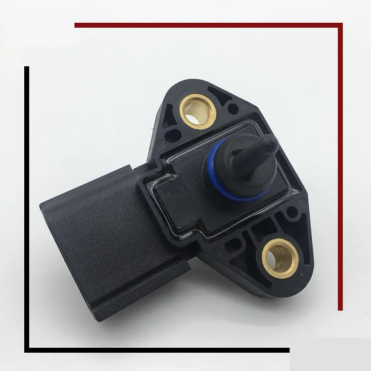 Black intake pressure sensor for Ford and Lincoln vehicles showing electrical connector