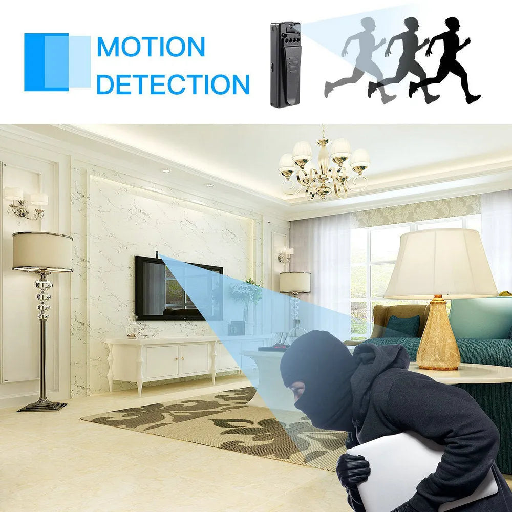 Black 1080p HD digital video camera with rotational lens for home, driving, and sports recording