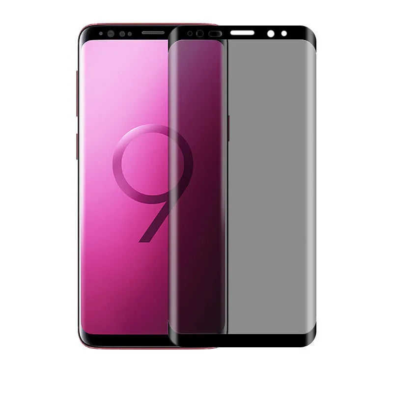 Samsung Galaxy tempered glass screen protector with full coverage and installation tools
