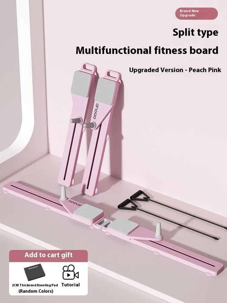 Multifunctional split supine board ski machine in twilight purple colour showing 85cm length