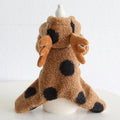 Polka dot elk pattern pet clothing for dogs and cats in skirt and four-leg styles