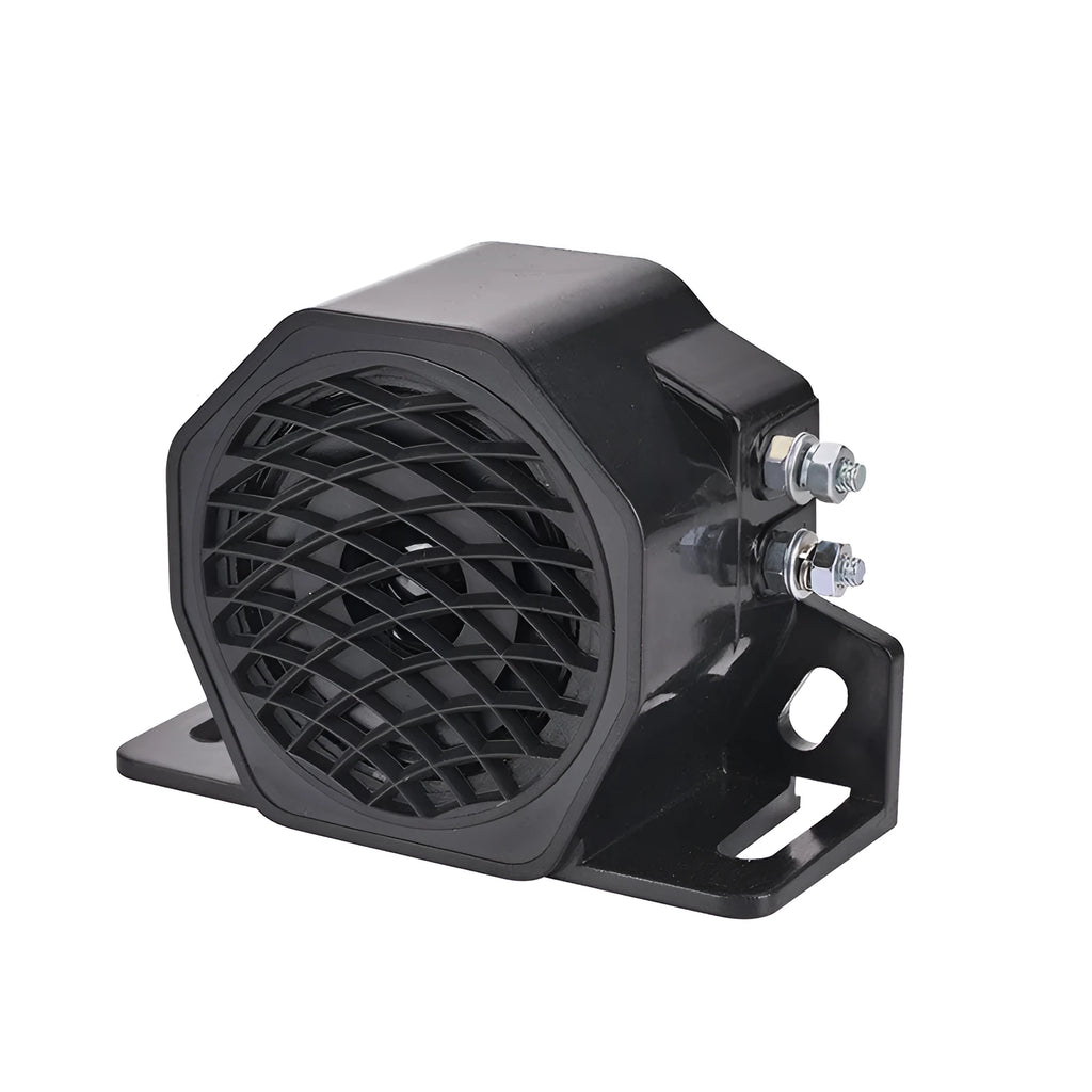 Black GQ-208A 12-80V electronic reversing horn or buzzer unit