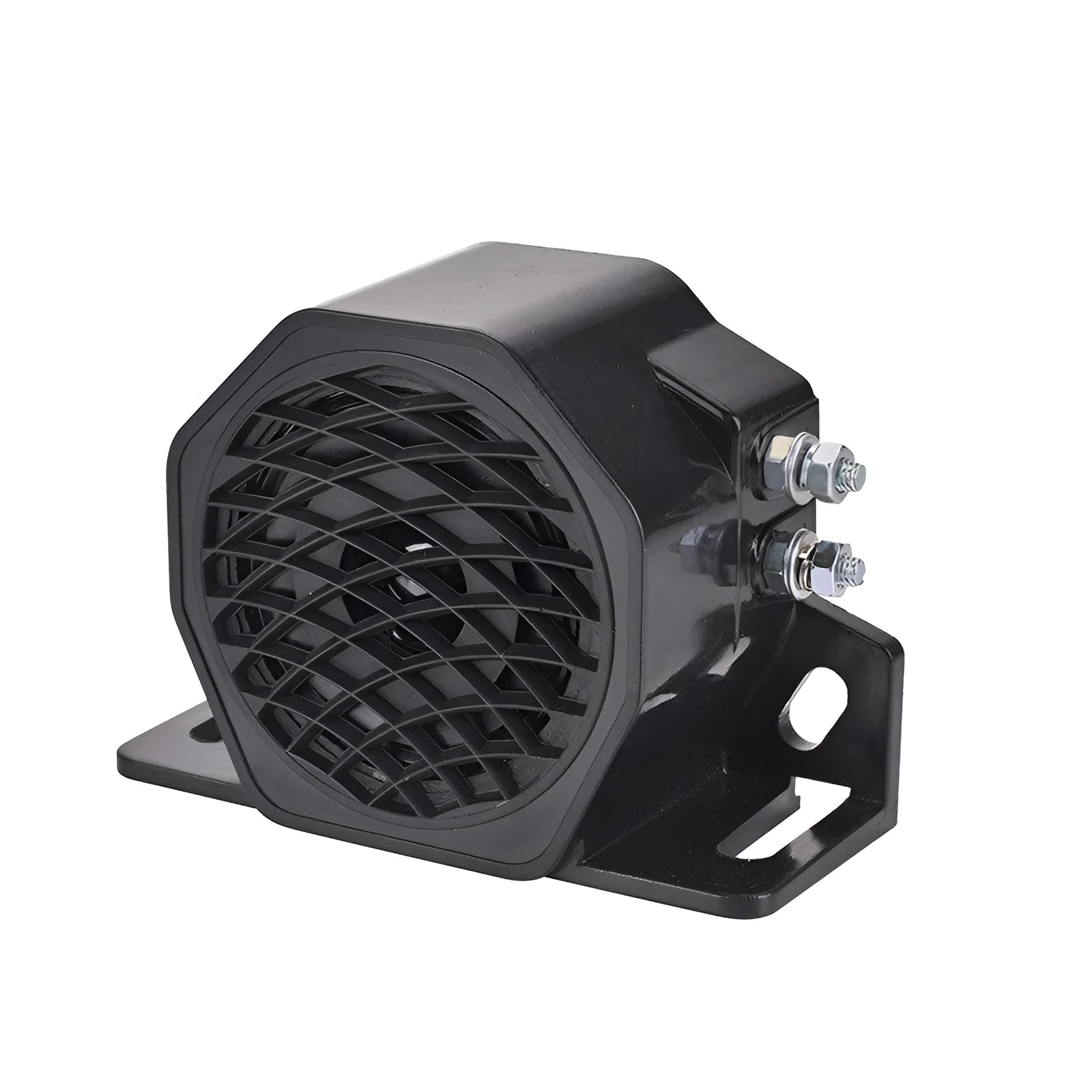 Black GQ-208A 12-80V electronic reversing horn or buzzer unit