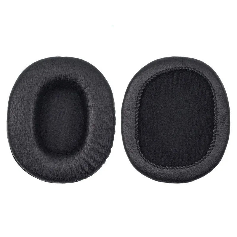 Black PU leather replacement earpads for Sony MDR-1R headphones two-piece set