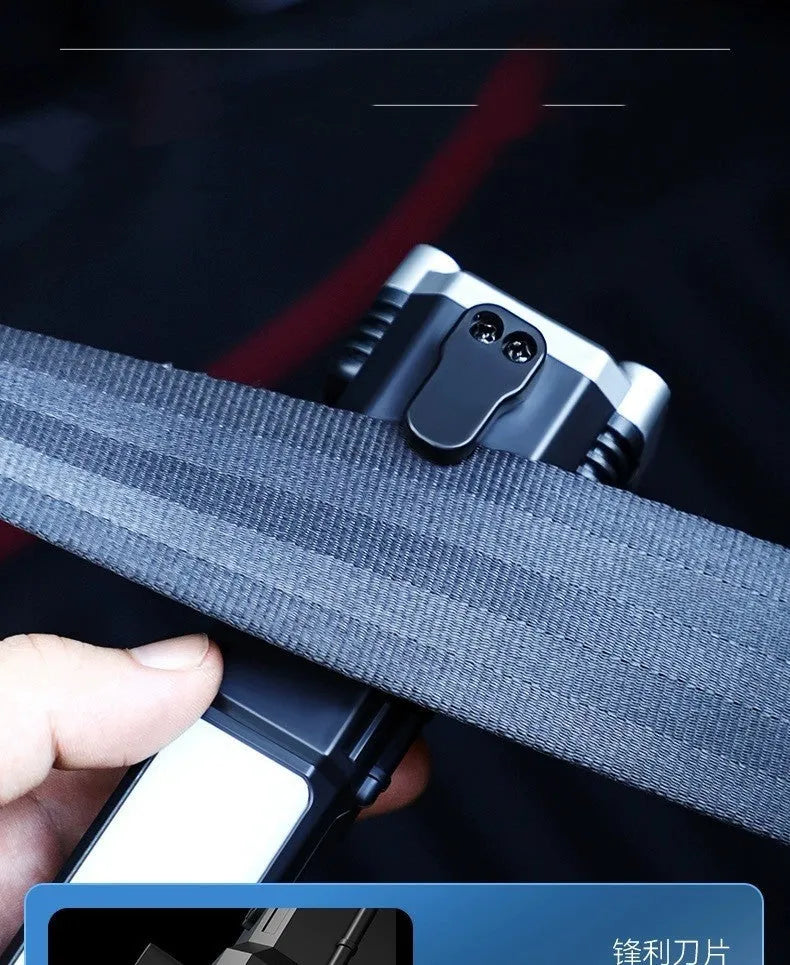 Silver portable LED power bank flashlight with plastic shell, shown as an emergency and camping light.