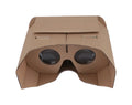 3D virtual reality paper glasses for mobile phones up to 6 inch screen size with corrugated construction