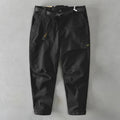 Men's loose fit cotton overalls in four colours with micro-elastic fabric and Asian sizing