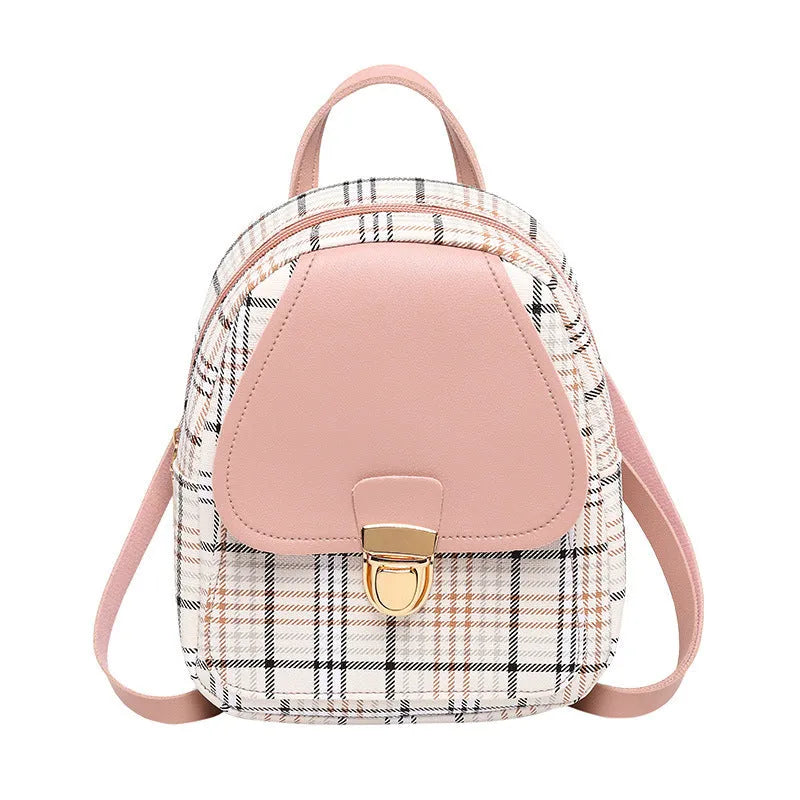 One shoulder diagonal phone bag in PU fabric available in black, blue, brown, pink, and red colours.