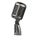 Retro-style condenser USB microphone with cardioid pattern for karaoke and live streaming.