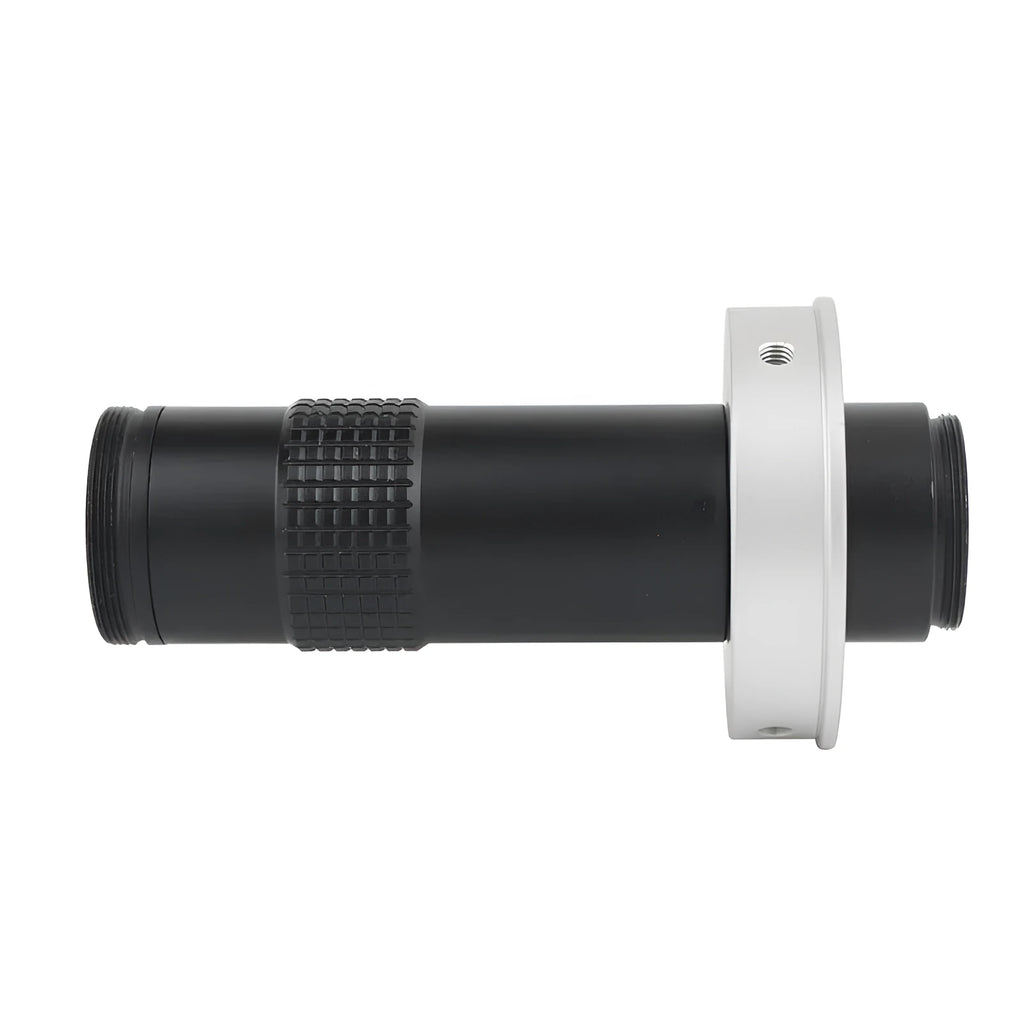 Black industrial monocular camera lens for 130x magnification inspection