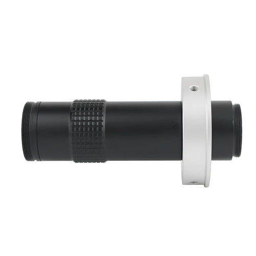 Black industrial monocular camera lens for 130x magnification inspection