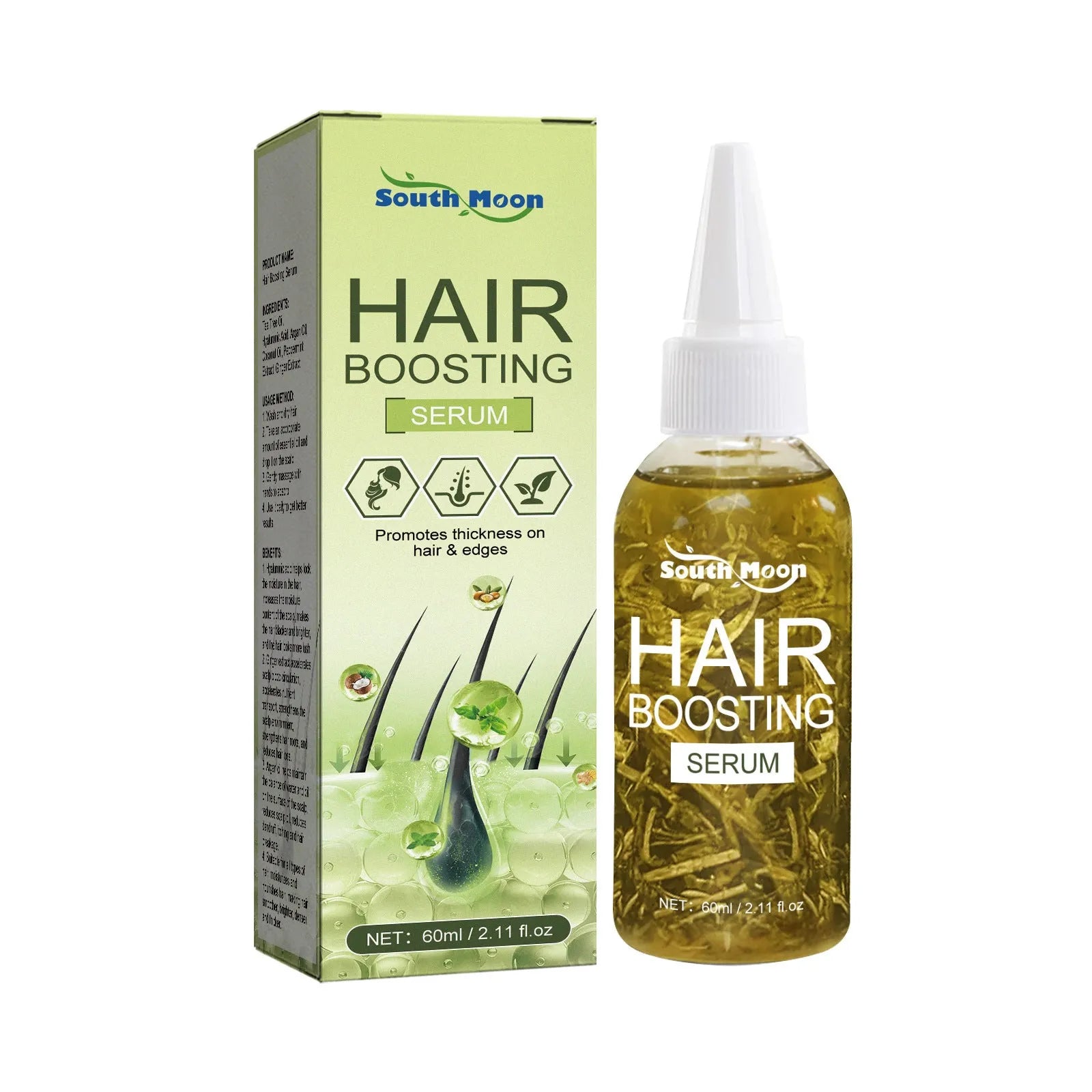 60ml bottle of anti-fall repair hair essential oil for dry, brittle hair treatment