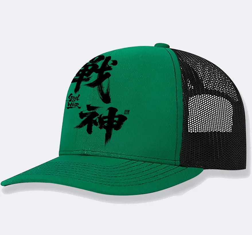 Men's polyester baseball cap in six colours: white, pink, blue, green, black, grey.