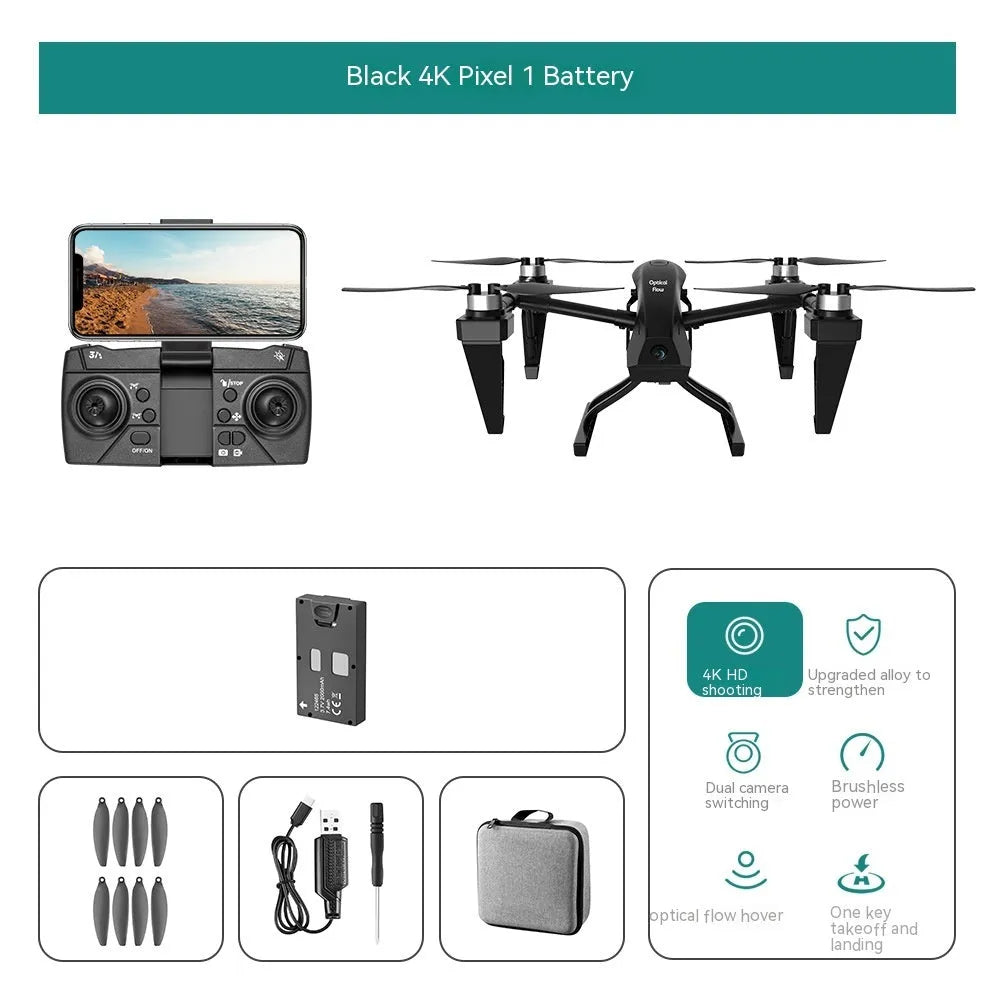 Alloy KS66 UAV drone kit with remote control showing white and black colour options with camera