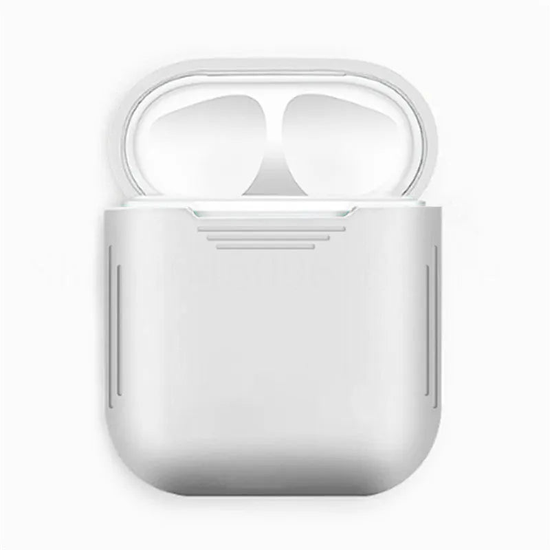 AirPods silicone protective case with anti-loss rope and shockproof earmuffs in various colours