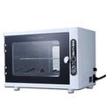 Small silver ultraviolet sterilizer for beauty salon tool disinfection with stainless steel interior