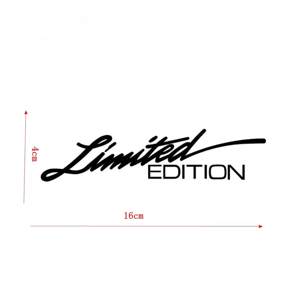 Black laser reflective PET car sticker with text design for vehicle personalisation