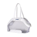 Leather cat outing carry bag with 25 litre capacity in solid colour options