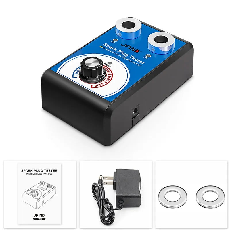 Car spark plug fault diagnostic tester showing B0198-1 and B0198-2 format options