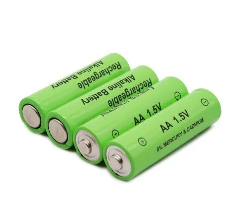 AA alkaline rechargeable battery 3000mAh industrial grade with green casing