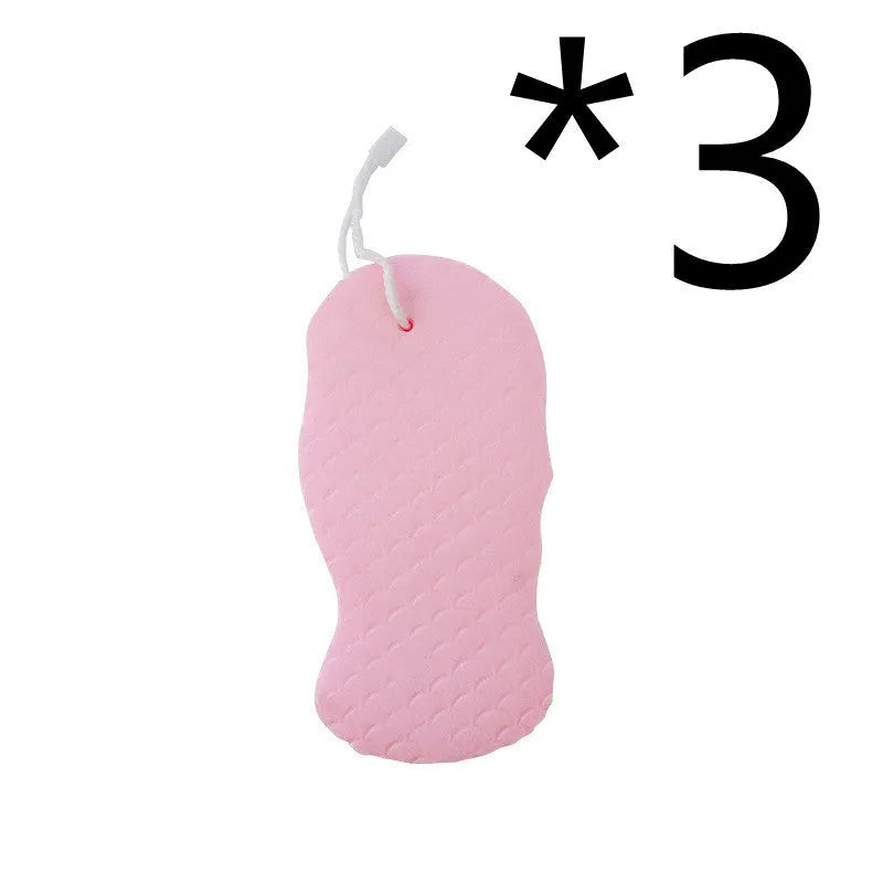 3D fish scale pattern bath sponge in white colour for body exfoliation