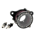 CNC aluminium motorcycle air filter with transparent glass for Harley Davidson Sportster 2004-2014 models