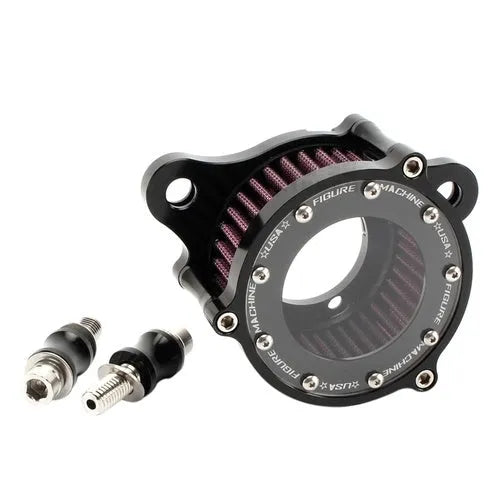 CNC aluminium motorcycle air filter with transparent glass for Harley Davidson Sportster 2004-2014 models