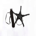 Black football juggling training belt with 2 metre length for solo practice