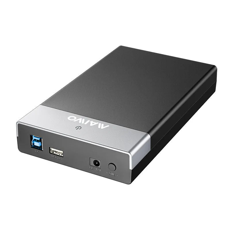 3.5 inch SATA hard disk enclosure with USB 3.0 port and external power supply