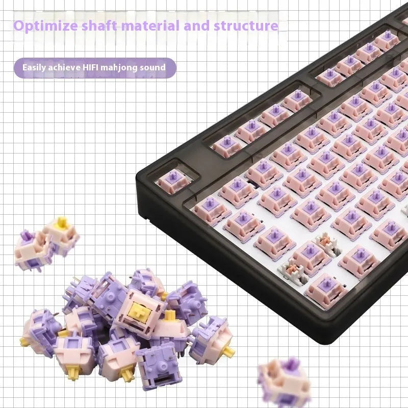 MMD Princess linear mechanical keyboard switch body with double-band spring.