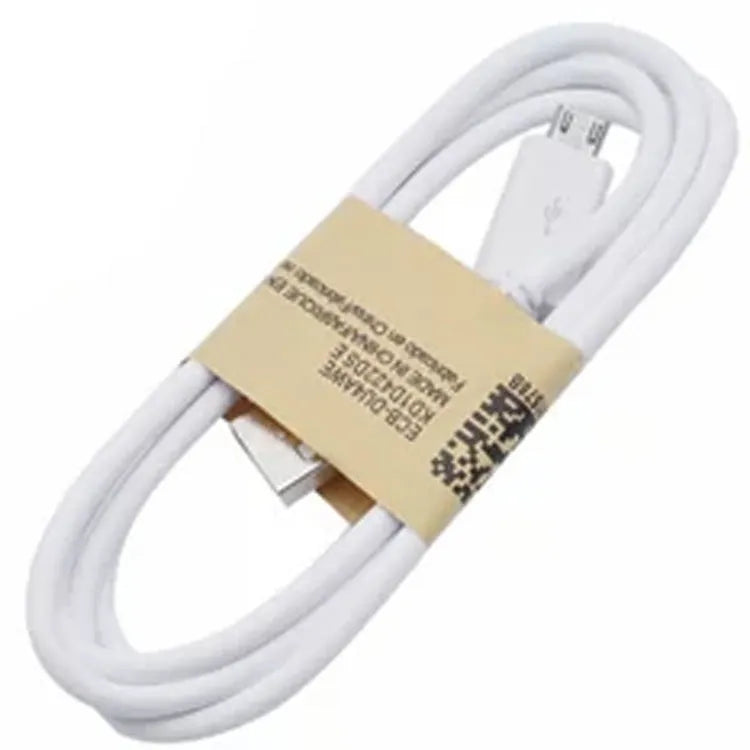 Black or white 1m Micro USB data cable for charging Android phones and tablets