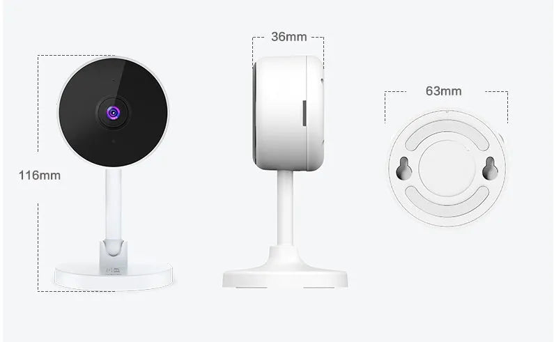 White FLASH FISH WiFi security camera with gun design for home monitoring