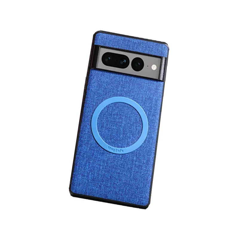 Google Pixel leather phone case with magnetic function, available in five colours, for models Pixel5 to Pixel9 Pro XL
