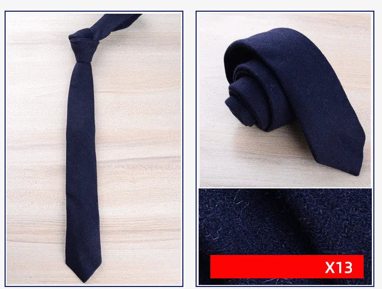 Wool tie for men formal wear England jacquard arrow style 145cm length