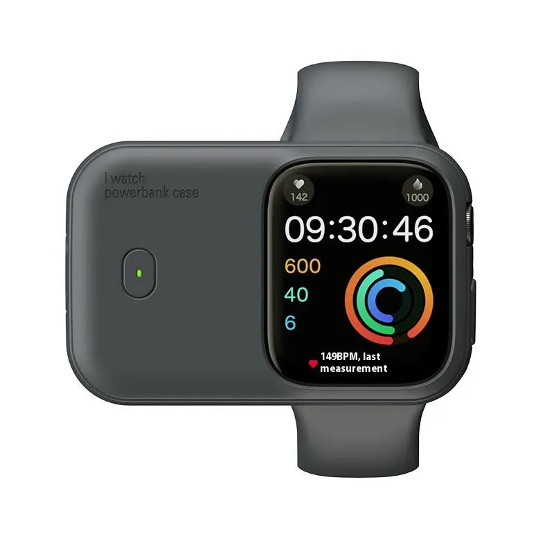 Apple Watch portable charging case with wireless power bank functionality in multiple colour options