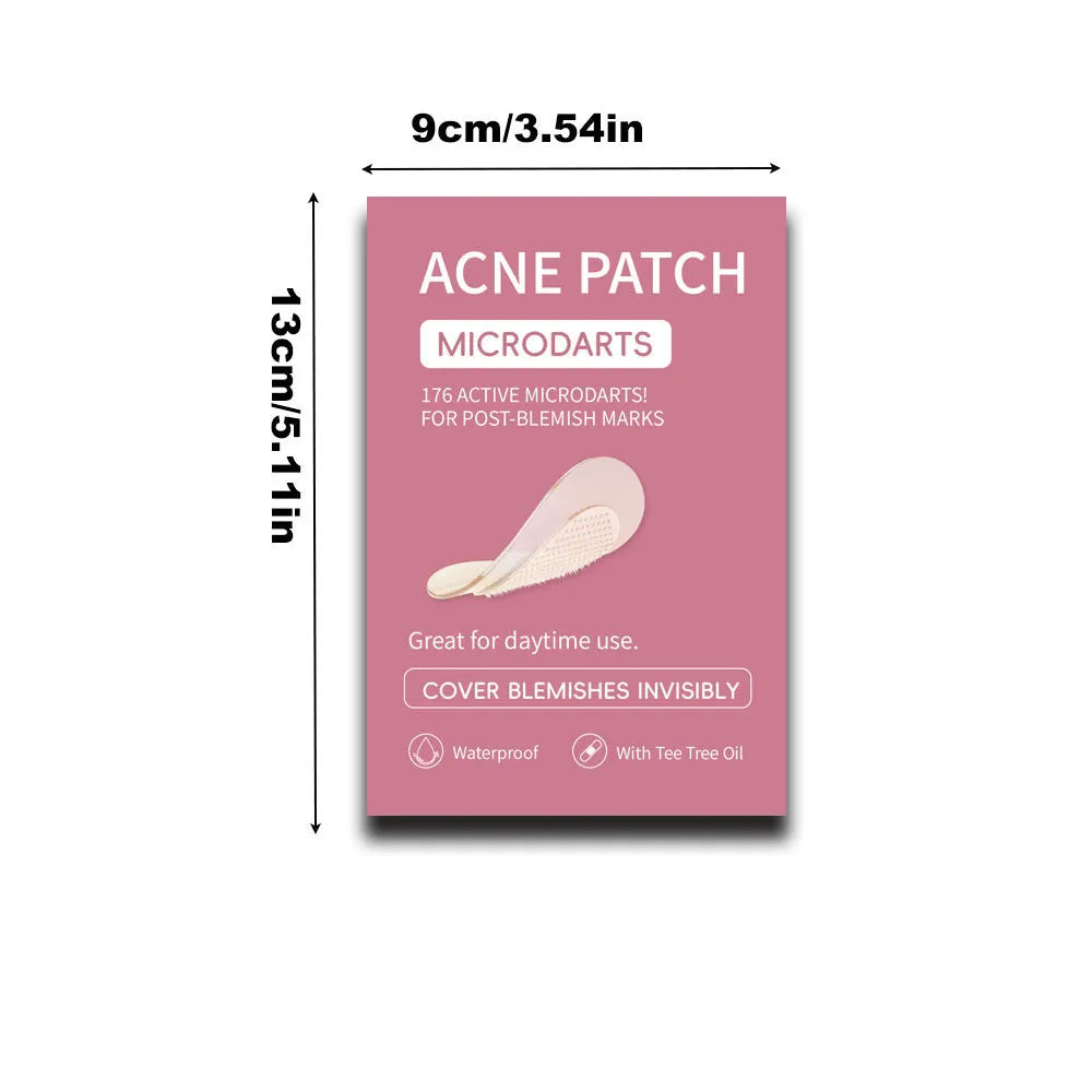 9-piece acne patch pack with individual blister packaging for pimple desalting and closed comedone treatment