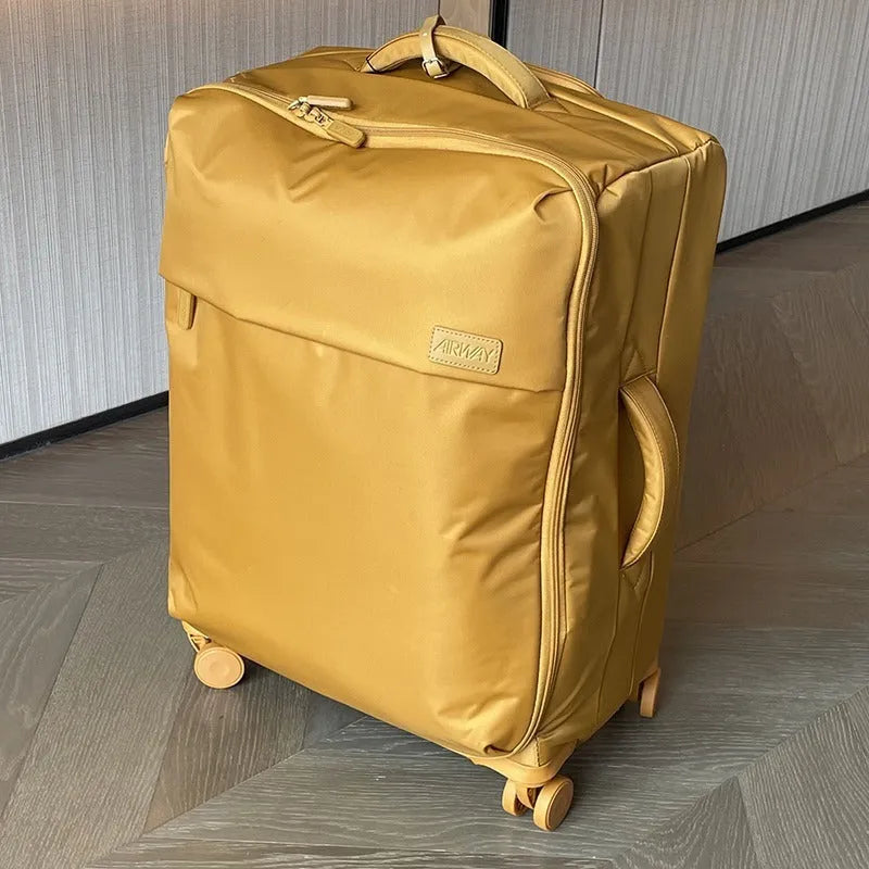 20 inch bluestone green waterproof Oxford cloth suitcase with universal wheels