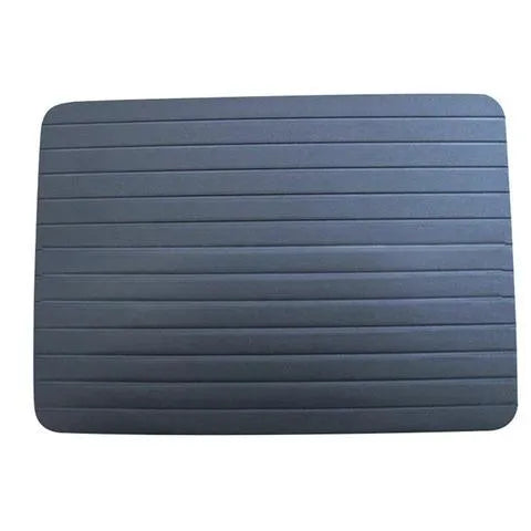 Imperial Home fast defrosting tray 14x8 inch aluminium thaw plate on kitchen countertop
