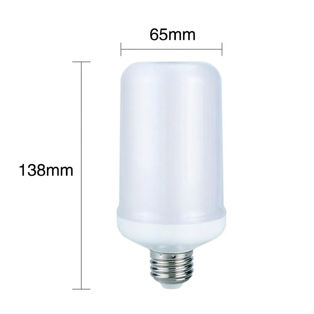 Flame effect decorative lamp with LED fake fire lighting in three modes