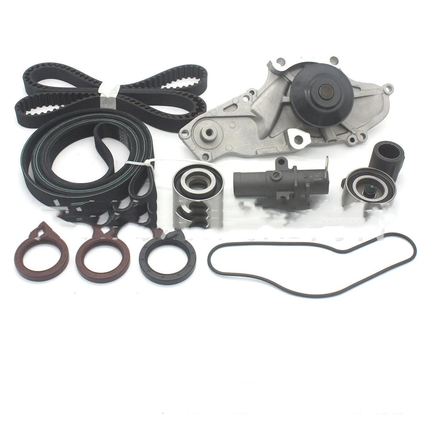 Metal automotive belt and water pump assembly measuring 28×18×16 cm